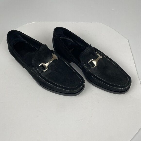 Allen Edmonds FIESOLE Shoes Italian Loafer Size 10 D  Black Suede Shoe Confort main image 8